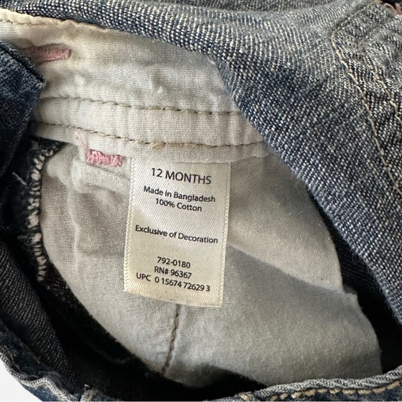 Oshkosh B’Gosh Vintage denim overalls with flower detail - Picture 5 of 5